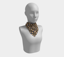 Load image into Gallery viewer, 'Raven Crown' Silk Square Scarf