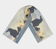Load image into Gallery viewer, 'Watchers' Silk Long Scarf