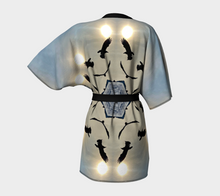 Load image into Gallery viewer, 'Icy Sky' Peachskin Kimono Robe