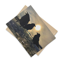 Load image into Gallery viewer, 'Ravens on Ice' Ceramic Art Tile