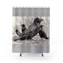 Load image into Gallery viewer, 'Four Ravens' Shower Curtain