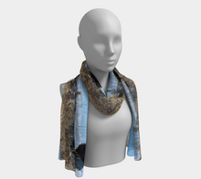 Load image into Gallery viewer, 'Tundra Fledgling' Silk Long Scarf