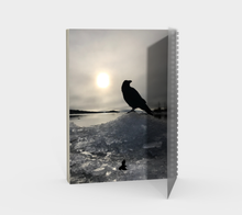 Load image into Gallery viewer, 'Land of Ravens, Gold & Diamonds' Spiral Notebook (With Cover)