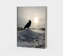 Load image into Gallery viewer, 'Land of Ravens, Gold & Diamonds' Spiral Notebook (Without Cover)