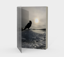 Load image into Gallery viewer, 'Land of Ravens, Gold & Diamonds' Spiral Notebook (With Cover)