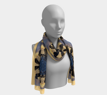 Load image into Gallery viewer, 'Prince of Back Bay I' Silk Long Scarf