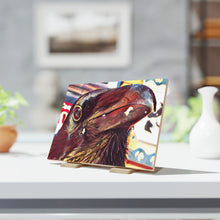 Load image into Gallery viewer, 'Swirly Bird' Ceramic Art Tile