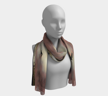 Load image into Gallery viewer, 'Moody Skies' Silk Long Scarf