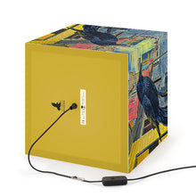 Load image into Gallery viewer, 'Gold Range Raven' Cube Lamp