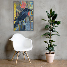 Load image into Gallery viewer, 'Gold Range Raven' Canvas Print