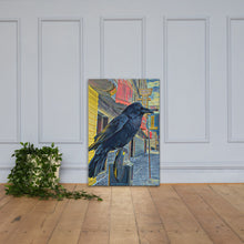 Load image into Gallery viewer, 'Gold Range Raven' Canvas Print