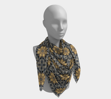 Load image into Gallery viewer, 'Fire & Ice I' Silk Square Scarf