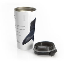 Load image into Gallery viewer, 'Raven Wisdom #1" Stainless Steel Travel Mug