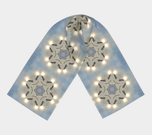 Load image into Gallery viewer, 'Icy Sky' Silk Long Scarf