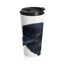 Load image into Gallery viewer, 'Raven Wisdom #1" Stainless Steel Travel Mug