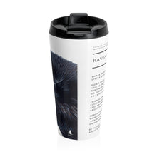 Load image into Gallery viewer, 'Raven Wisdom #1" Stainless Steel Travel Mug
