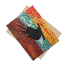 Load image into Gallery viewer, 'Ice Road Raven' Ceramic Art Tile