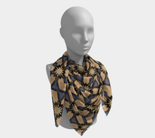 Load image into Gallery viewer, 'Raven Crown' Silk Square Scarf