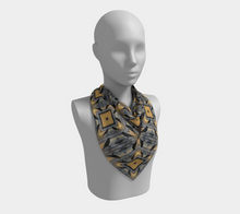 Load image into Gallery viewer, 'Fire & Ice 2' Silk Square Scarf
