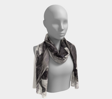 Load image into Gallery viewer, 'Four Ravens' Silk Long Scarf