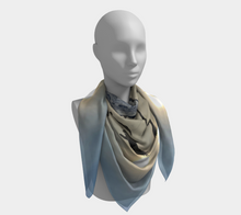 Load image into Gallery viewer, 'Icy Sky' Silk Square Scarf