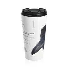 Load image into Gallery viewer, 'Raven Wisdom #1" Stainless Steel Travel Mug