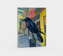 Load image into Gallery viewer, 'Gold Range Raven' Spiral Notebook (Without Cover)