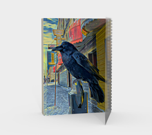 Load image into Gallery viewer, 'Gold Range Raven' Spiral Notebook (With cover)