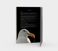 Load image into Gallery viewer, 'Sword and Feather' Spiral Notebook (With Cover)