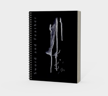 Load image into Gallery viewer, 'Sword and Feather' Spiral Notebook (Without Cover)