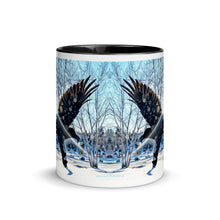 Load image into Gallery viewer, 'Snowy Raven' Ceramic Mug