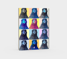 Load image into Gallery viewer, 'Warhol Ravens' Spiral Notebook (Without Cover)