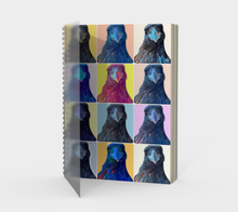 Load image into Gallery viewer, 'Warhol Ravens' Spiral Notebook (With Cover)