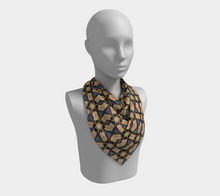 Load image into Gallery viewer, &#39;Raven Crown&#39; Silk Square Scarf
