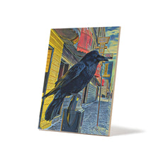 Load image into Gallery viewer, &#39;Gold Range Raven&#39; Ceramic Art Tile
