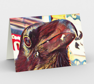 'Swirly Bird' Art Cards (Set of 3)