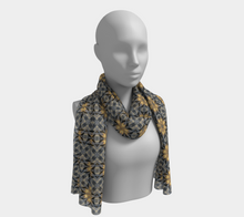 Load image into Gallery viewer, &#39;Fire &amp; Ice&#39; Silk Long Scarf
