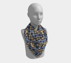 'Tranquility' Silk Square Scarf