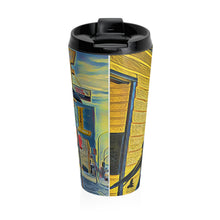 Load image into Gallery viewer, Gold Range Raven&#39; Stainless Steel Travel Mug
