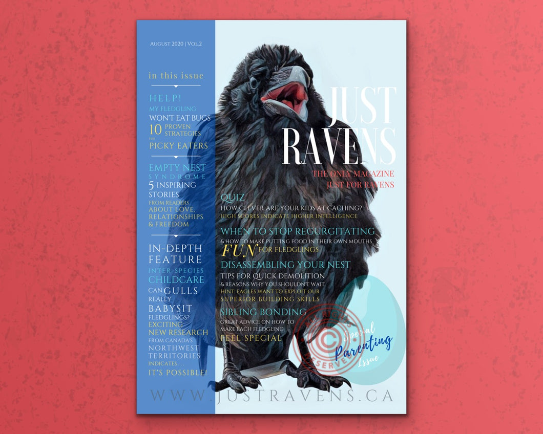 ‘Just Ravens‘ Magazine Cover, August 2020