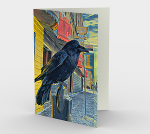'Gold Range Raven' Art Cards (Set of 3)