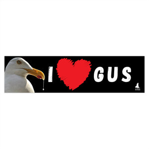 'I Love Gus' Bumper Sticker (Black)