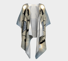 Load image into Gallery viewer, &#39;Icy Sky&#39; Silk Draped Kimono
