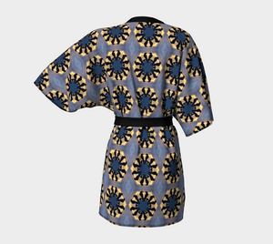 'Prince of Back Bay II' Silk Kimono Robe