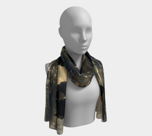 Load image into Gallery viewer, &#39;Ravens on Ice&#39; Silk Long Scarf
