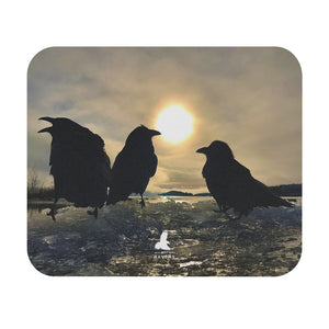 'Ravens on Ice' Mouse Pad