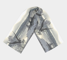 Load image into Gallery viewer, &#39;Silver Light&#39; Silk Long Scarf
