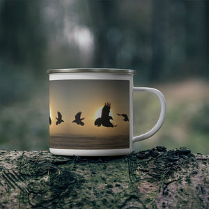 'Sun Dancers' Enamel Camping Mug