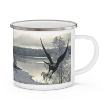 Load image into Gallery viewer, &#39;Silver Light&#39; Enamel Camping Mug
