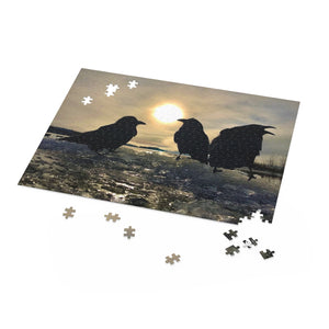 'Ravens on Ice' Jigsaw Puzzle (120, 252, 500-Piece)